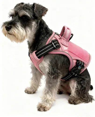 Vista 10 de Arnés táctico para perros medianos y grandes, control ajustable sin tirones con asa, chaleco reflectante resistente, talla XL Verde militar
