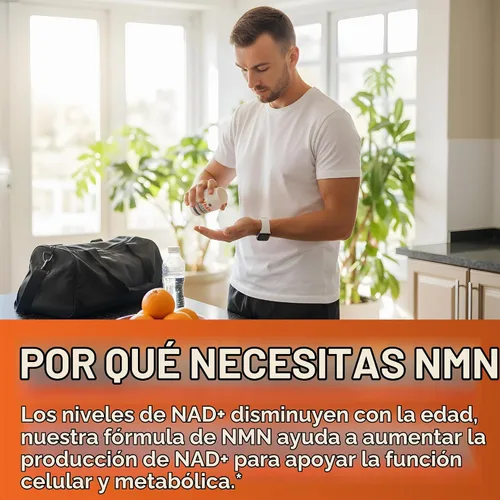 Vista 3 de Left Coast Performance Suplemento NMN de 500 mg para apoyo NAD+ – Mononucleótido de nicotinamida para un envejecimiento saludable, energía celular