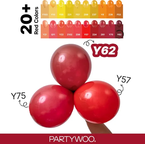 Vista 188 de PartyWoo 50 globos de látex color piel albaricoque, globos de helio boho de Albaricoque-f05