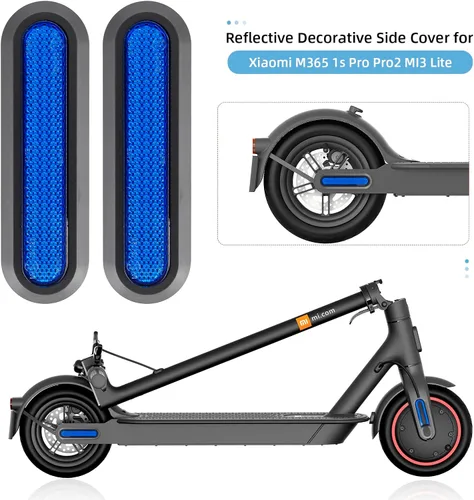 Vista 3 de Scooter Reflectante Cubierta lateral decorativa Accesorios Scooter 4 unids Cubierta lateral de rueda delantera y trasera Modificación Set Scooter