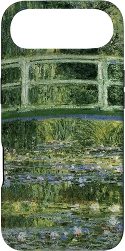 Vista 27 de Monets - Carcasa para iPhone 17 con diseño de lirios de agua y puente japonés