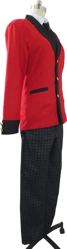 Vista 5 de Kakegurui juego compulsivo Ryota Suzui uniforme escolar Cosplay disfraz