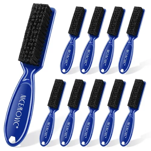 Vista 11 de NICEMOVIC 10 Piezas Cepillo de Limpieza para Cortapelos de Barbero, Suministros de Accesorios de Barbería, Juego a Granel de Mini Cepillo