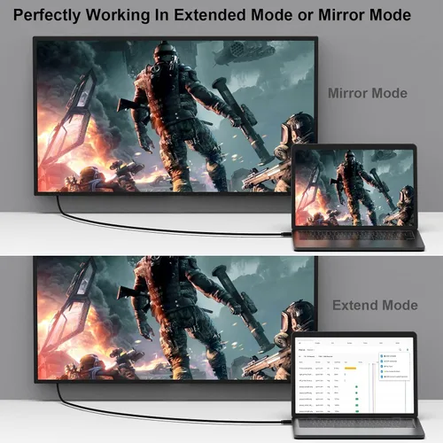 Vista 4 de BENFEI Cable Mini DisplayPort a HDMI, 0.9 metros Mini DP a cable HDMI (compatible con Thunderbolt) con MacBook Air/Pro, Surface Pro/Dock, monitor