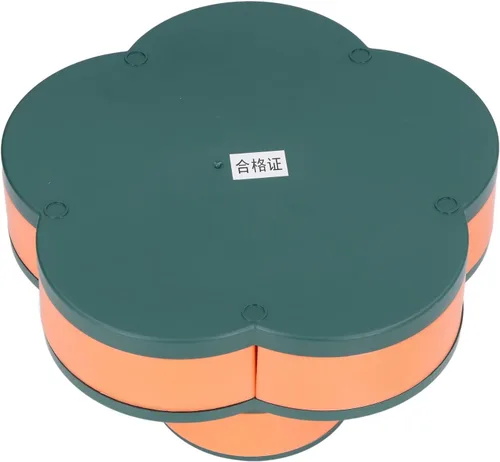 Vista 7 de Bandeja para servir aperitivos, caja de almacenamiento de aperitivos en forma de flor con tapa, contenedor multifunción de gran capacidad