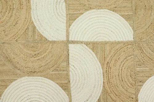 Vista 41 de Natural Jute Collection - Alfombra rectangular de 2 x 3 pies, alfombra de yute trenzada a cuadros multicolor de 0.27 pulgadas de grosor, ideal