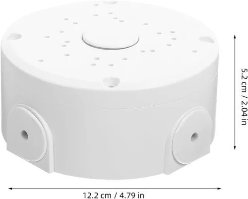Vista 3 de OSALADI Soporte de cámara de seguridad hemisférica para montaje en techo, protector de cable resistente a la intemperie, caja de cubierta de alambre