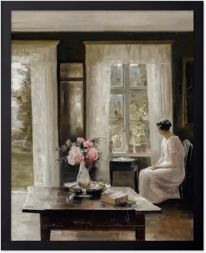Vista 87 de Poster Master Póster de pintura vintage de The Keynote - Impresión retro de mujer a pie - Arte impresionista - Regalo para hombres y mujeres