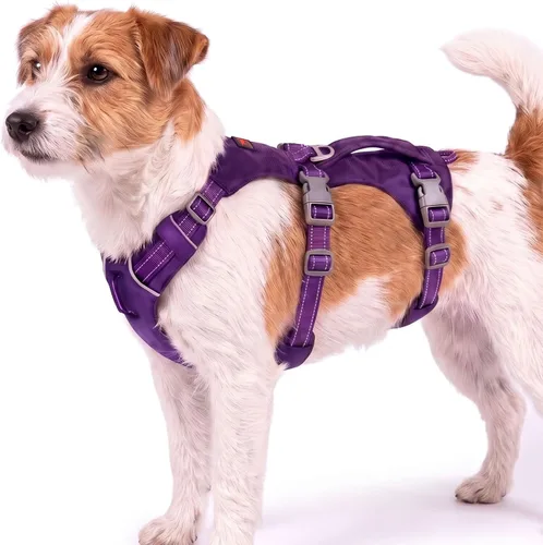 Vista 11 de Arnés para perro Tuff Pupper a prueba de escapes para perros extra pequeños Arnés ajustable ligero sin tirones Equipo multifuncional
