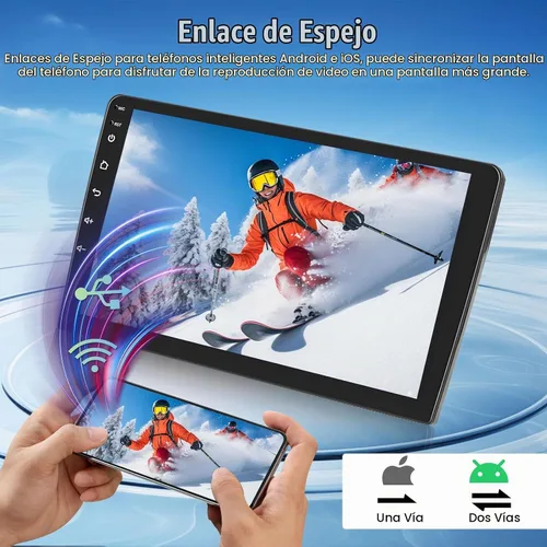 Vista 5 de Radio de coche 8 núcleos 6+128G para Hyundai Sonata 2010-2015 9 "pantalla táctil Carplay Android Auto con 32EQ Bluetooth5.0 WiFi navegación