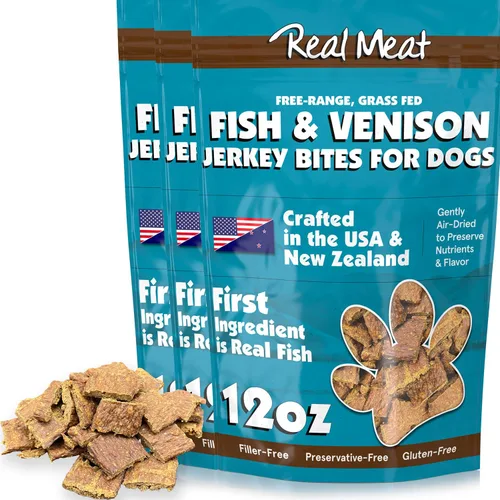 Vista 24 de Golosinas de carne real para perros - Bolsa de 12oz de tiras de carne de res aire-secas para perros de tamaño bocado - Golosinas de carne