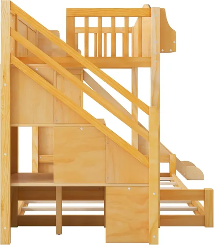 Vista 9 de KLMM Litera con escalera de almacenamiento y tobogán