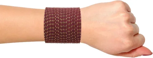 Vista 4 de Efulgenz Rakhi Gifts for Sister Indian Bangles Set Bollywood Plain Metal Bangle Bracelets Costume Jewelry for Women & Girls Raksha Bandhan Gift for