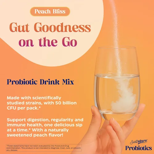 Vista 2 de Enzymedica SubCulture - Mezcla de bebidas probióticas en polvo para mujeres y hombres, probióticos para apoyo a la salud digestiva e intestinal, 50