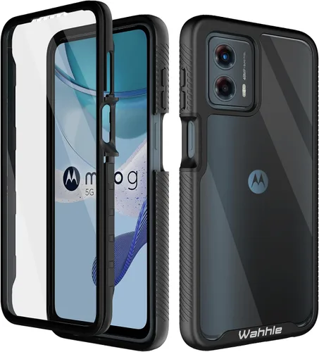 Vista 44 de Funda compatible con Motorola Edge 5G UW, protector de pantalla integrado de cuerpo completo, a prueba de golpes, ajuste delgado, funda protectora