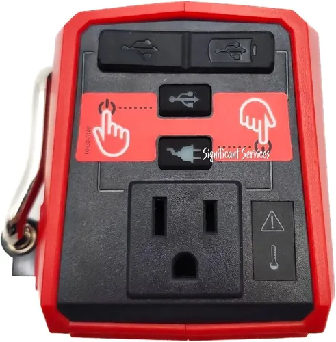 Vista 6 de Milwaukee Tool 2846 50 M18 - Inversor compacto de iones de litio de 18 voltios y 175 vatios con batería de 5.0 Ah