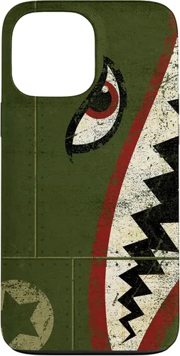 Vista 24 de WWII P-40 Fighter Plane Shark Mouth Warbird Nose Art Case for iPhone 17