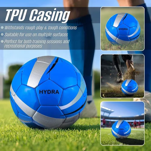 Vista 3 de Balón de fútbol Vizari con flores