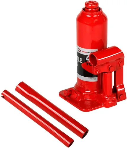 Vista 8 de AFF Super Duty Gato hidráulico de botella de 4 toneladas, manual, cilindro soldado, construcción de acero de alta calidad, base forjada y soldada