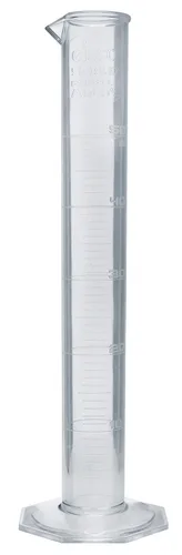 Vista 3 de EISCO Cilindro graduado, 0.3 fl oz - Clase A tolerancia octogonal base TPX plástico calidad industrial, autoclavable- Eisco Labs