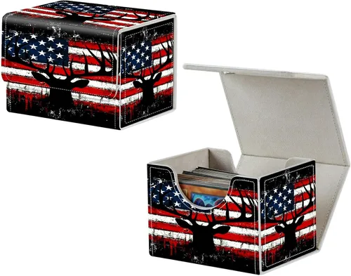 Vista 28 de MTG Commander - Caja de cartas intercambiables, más de 100 tarjetas con funda con funda de piel sintética, caja de almacenamiento de tarjetas