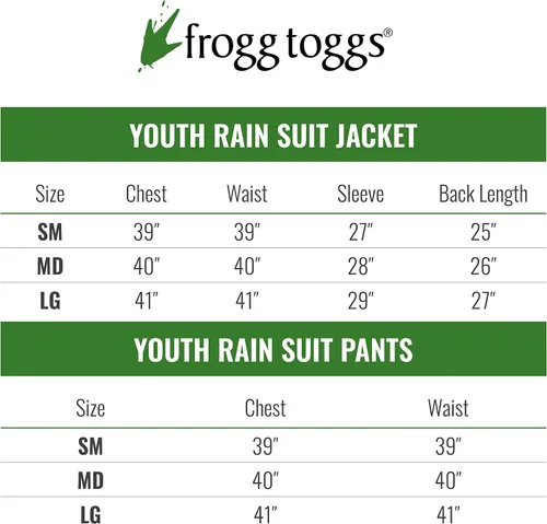 Vista 7 de FROGG TOGGS Youth Polly Woggs Waterproof Breathable Rain Suit