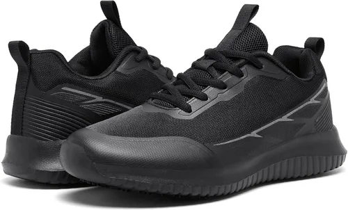 Vista 3 de ENLEN&BENNA TRM - Zapatos antideslizantes para hombre, cómodos, antideslizantes, para trabajo de pie durante mucho tiempo, para restaurante, cocina
