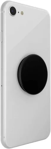Vista 3 de Agarre para teléfono PopSockets con soporte expansible, agarre adhesivo - aluminio negro