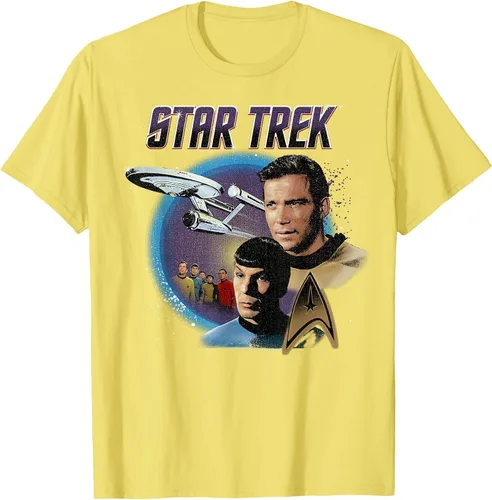 Vista 62 de Star Trek Original Series Vintage Enterprise T-Shirt Baby Blue