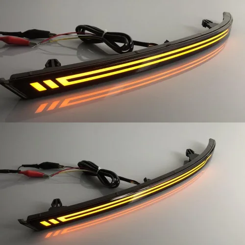 Vista 5 de Luz de freno LED para coche para BYD SONG PLUS 2020 2021 2022, LED Night DRL + luz de freno + señales de giro amarillas Streamer, Star Scan