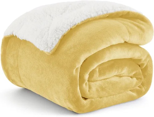 Vista 11 de Bedsure GentleSoft - Manta de forro polar Sherpa para sofá, manta de Navidad gruesa y cálida para invierno, manta de felpa suave y esponjosa como