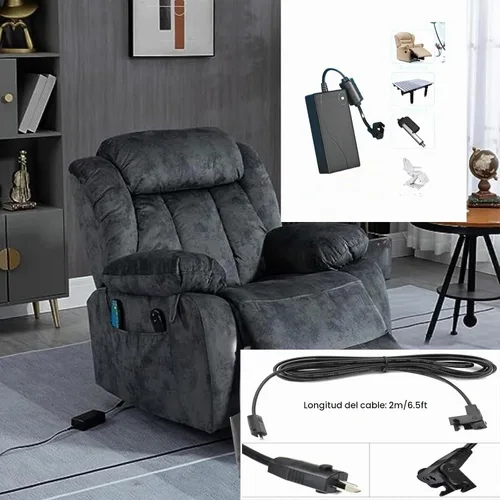 Vista 4 de Cable de alimentación universal para sillón reclinable, adaptador de corriente CA/CC reclinable de 29 V 2 A, fuente de alimentación reclinable de 2