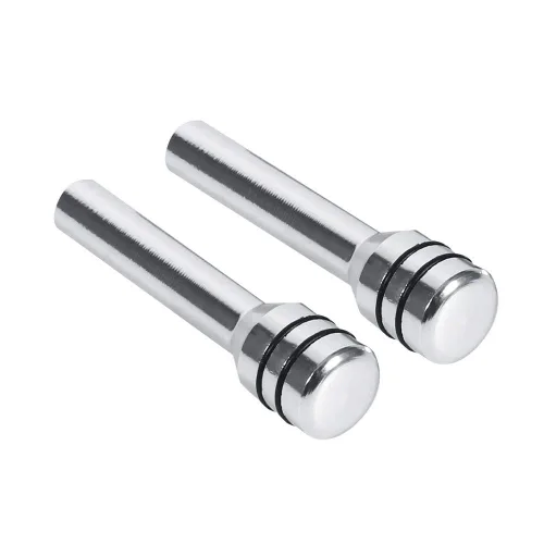 Vista 3 de Fydun 2 piezas universales de aluminio para puerta interior de coche, camión, perilla de bloqueo de puerta (color plateado)