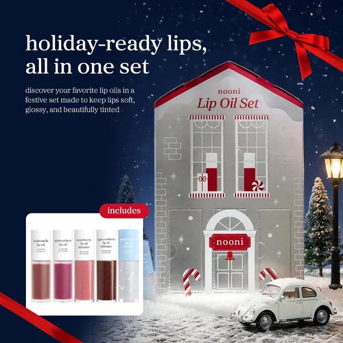 Vista 2 de NOONI Lip Oil Set 5EA - 2026 Holiday Limited Tinted Plumping Lip Gloss