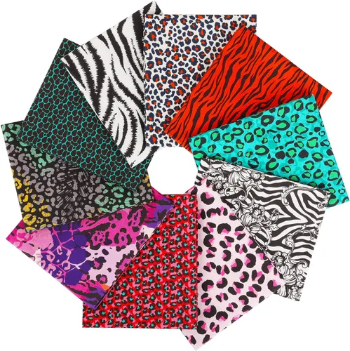 Vista 27 de Craftido -25 Opciones- Paquetes de Tela de Acolchado 100% Algodón 10pcs Fat Quarters 18"x21"-Peso Mediano 5.2 oz- Algodón Suave para Acolchado