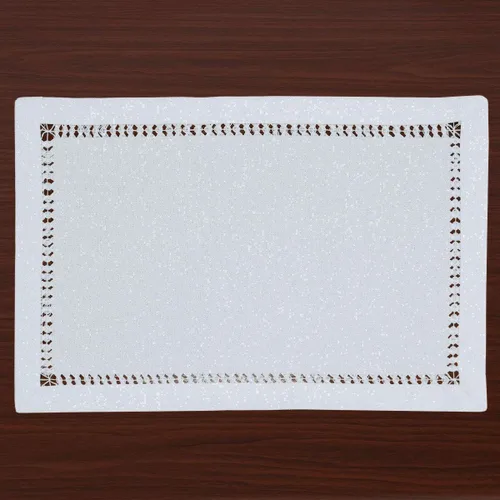 Vista 12 de Grelucgo Servilletas de mesa de comedor con dobladillo a mano para Halloween, hilo plateado entrelazado (negro, 4 servilletas de 18 x 18 pulgadas)