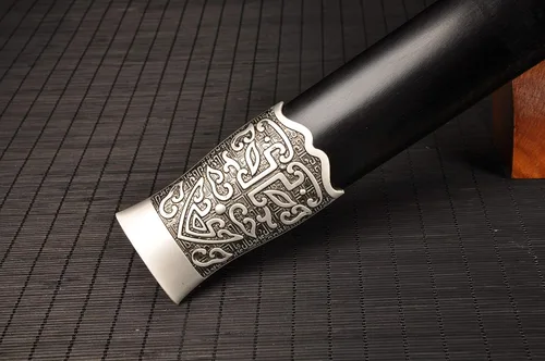 Vista 6 de Espada china de espiga completa de acero plegado de Damasco Zhao Yun