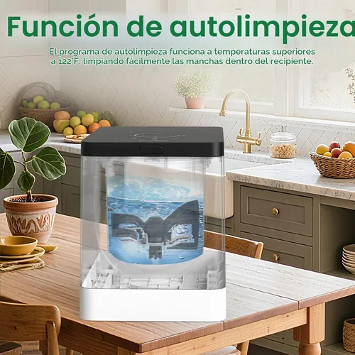 Vista 7 de 3L Compostador Eléctrico para Cocina, Contenedor de Compostaje de Encimera, Modelo Inteligente de Un Toque, Manejo de Residuos de Cocina, con Triple
