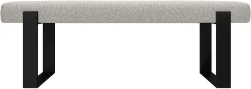 Vista 95 de VANT Banco de cama tapizado, beige Boucle, níquel cepillado Boucle Beige - Níquel cepillado