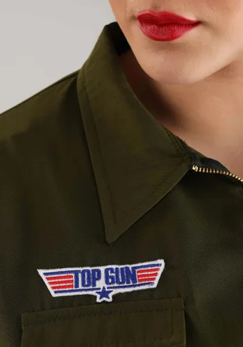 Vista 3 de Disfraz Enterizo de Traje de Vuelo Top Gun para Mujer Talla Plus Multicolor