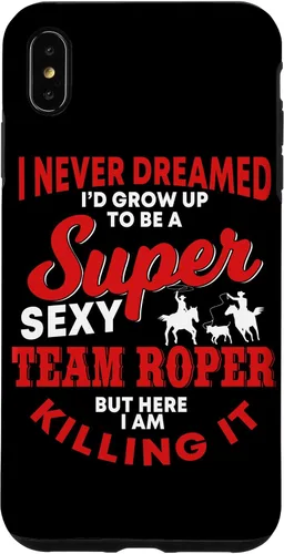 Vista 11 de Funny Team Roper Quote Rodeo Western Horse Roping Case para iPhone 17