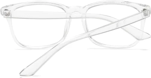 Vista 6 de Gafas cuadradas unisex con estilo sin receta
