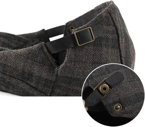 Vista 5 de paquete de 2 Algodón para hombre gorra plana Ivy Gatsby gorra sombrero