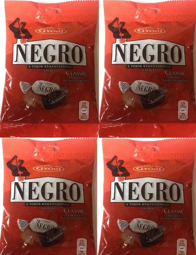 Vista 2 de Negro Classic Hard Candy - Pastilla para garganta húngara, 4 unidades, 4 x 2.79 oz