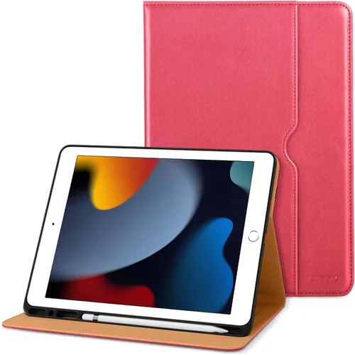 Vista 43 de DTTO Funda para iPad de 9ª/8ª/7ª Generación de 10.2 Pulgadas 2021/2020/2019, Funda de Soporte Folio Empresarial de Cuero Premium con Soporte