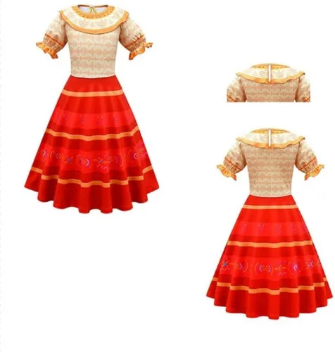 Vista 4 de jingge Disfraz de cosplay para niñas, vestido de princesa, disfraces de Halloween