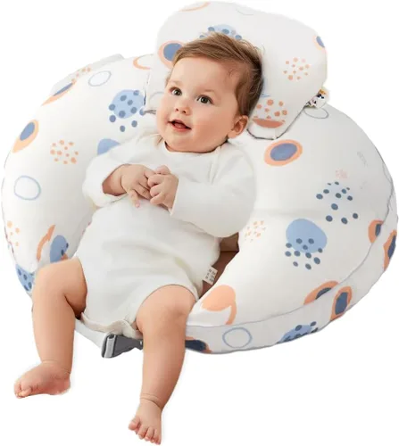 Vista 11 de Almohada de lactancia para lactancia materna y biberón, almohada de lactancia con correa ajustable en la cintura, almohada de alimentación
