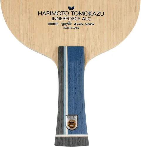 Vista 4 de Harimoto Innerforce ALC Blade - Hoja de tenis de mesa Butterfly - Hoja de fibra de carbono AL - Hoja de tenis de mesa profesional - Tipo de mango