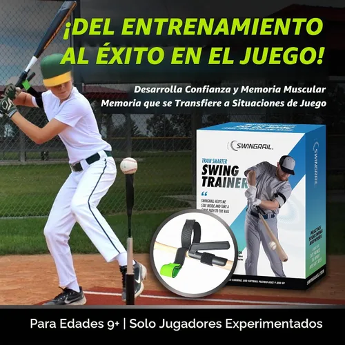 Vista 7 de SWINGRAIL Béisbol/Softbol Swing Trainer Aid (paquete de 2) Equipo para batear y golpear