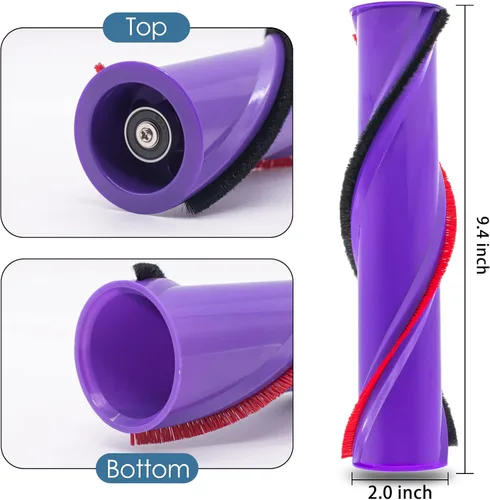 Vista 2 de Rodillo de cepillo compatible con aspiradora Dyson V10 SV12 de 35 W 50 W, limpiador de accionamiento directo, repuesto de cepillo de rodillo